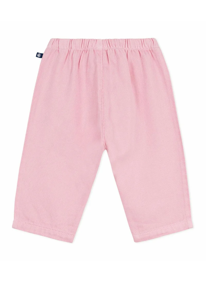 Petit Bateau Babies' plain, soft cotton trousers